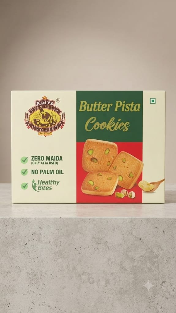 Kidys Butter Pista Cookies 300gm